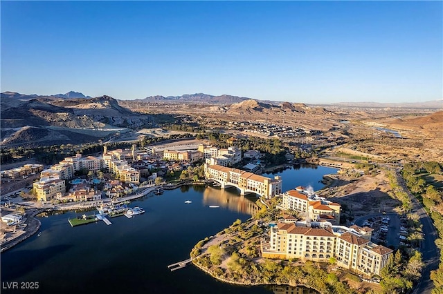 30 Strada Di Villaggio 409, Henderson, NV 89011 - drone / aerial view with a water and mountain view