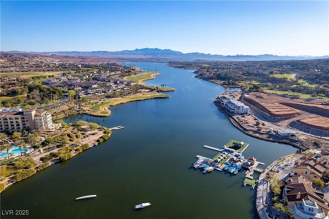 30 Strada Di Villaggio 409, Henderson, NV 89011 - drone / aerial view with a water and mountain view