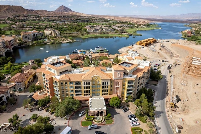 30 Strada Di Villaggio 409, Henderson, NV 89011 - drone / aerial view with a water and mountain view