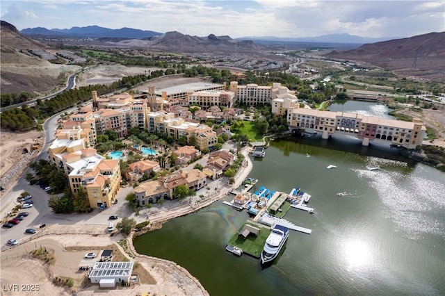 30 Strada Di Villaggio 409, Henderson, NV 89011 - drone / aerial view with a water and mountain view