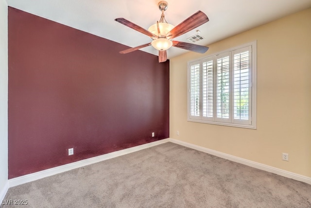 8429 Brackenfield Ave, Las Vegas, NV 89178 - carpeted spare room with baseboards and ceiling fan