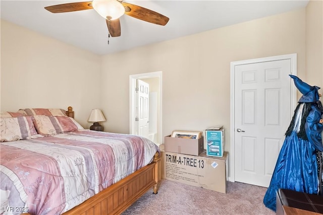 2612 Tullamore Creek Ln, Laughlin, NV 89029 - bedroom featuring carpet, connected bathroom, and a ceiling fan