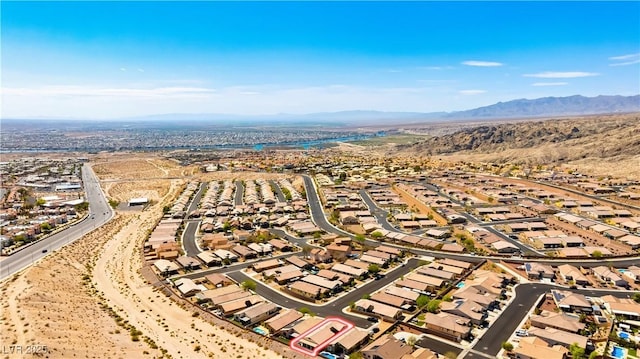 2612 Tullamore Creek Ln, Laughlin, NV 89029 - aerial view of residential area featuring mountains