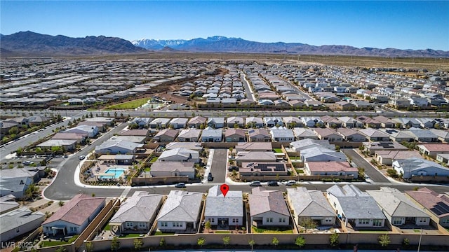8944 Skye Canyon Ranch St, Las Vegas, NV 89166 - aerial view of residential area with a mountain backdrop