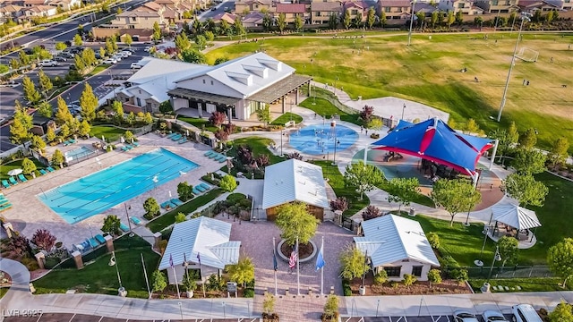 8944 Skye Canyon Ranch St, Las Vegas, NV 89166 - aerial perspective of suburban area