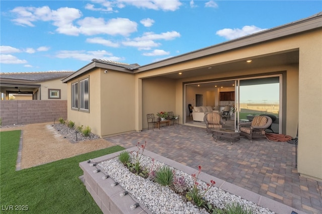 10216 Chrysolite Pl, Las Vegas, NV 89143 - view of patio featuring an outdoor hangout area