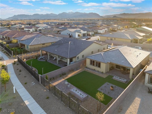 10216 Chrysolite Pl, Las Vegas, NV 89143 - aerial perspective of suburban area featuring mountains