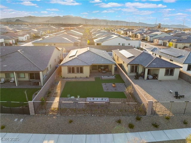 10216 Chrysolite Pl, Las Vegas, NV 89143 - aerial view of residential area featuring a mountain backdrop