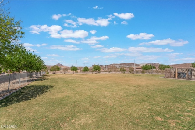 1010 Armillaria St, Henderson, NV 89011 - view of yard with fence and a mountain view