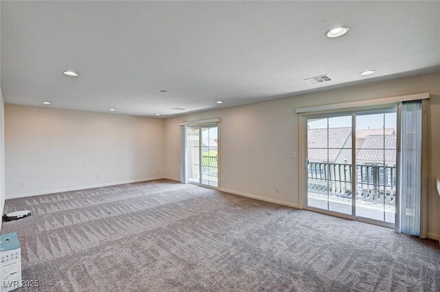 6516 Austin Hope Ave, Las Vegas, NV 89118 - empty room featuring carpet flooring, baseboards, and recessed lighting
