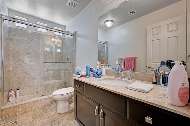 6516 Austin Hope Ave, Las Vegas, NV 89118 - bathroom with toilet, a shower stall, and vanity