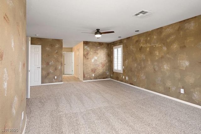 506 Staghorn Pass Ave, Las Vegas, NV 89183 - carpeted spare room featuring a ceiling fan and baseboards