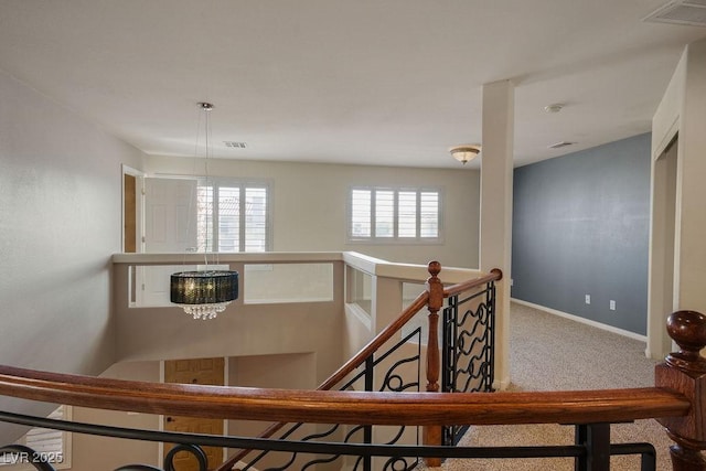 506 Staghorn Pass Ave, Las Vegas, NV 89183 - stairs with carpet and baseboards