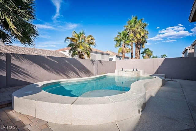506 Staghorn Pass Ave, Las Vegas, NV 89183 - view of swimming pool featuring a fenced backyard and a patio area