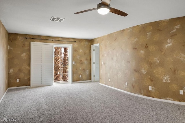 506 Staghorn Pass Ave, Las Vegas, NV 89183 - unfurnished bedroom featuring carpet floors, baseboards, and a ceiling fan