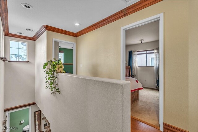 5050 Secret Rock St, Las Vegas, NV 89122 - hallway featuring ornamental molding