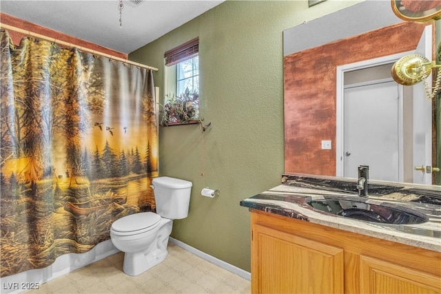 5050 Secret Rock St, Las Vegas, NV 89122 - full bathroom with tile patterned floors, vanity, and a textured wall
