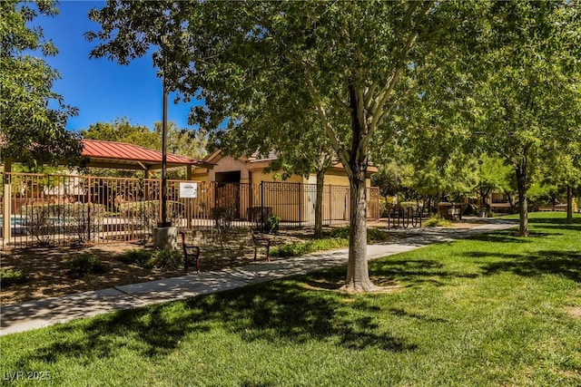 7649 Calico Fields St, Las Vegas, NV 89149 - view of home's community featuring fence and a yard
