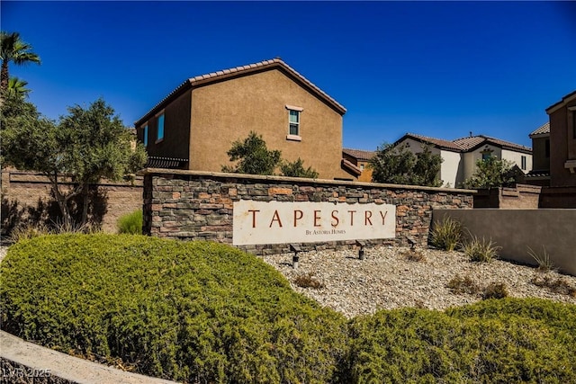 7649 Calico Fields St, Las Vegas, NV 89149 - community / neighborhood sign with fence