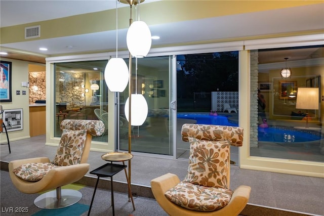 3586 Spencer St, Las Vegas, NV 89169 - interior space featuring visible vents and recessed lighting