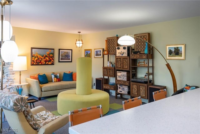 3586 Spencer St, Las Vegas, NV 89169 - living room featuring carpet