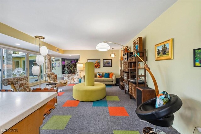 3586 Spencer St, Las Vegas, NV 89169 - view of carpeted living area