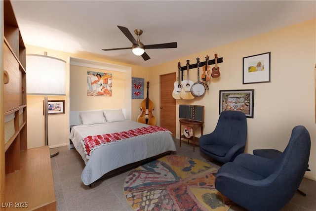 3586 Spencer St, Las Vegas, NV 89169 - bedroom with ceiling fan