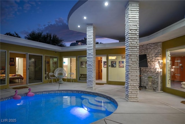 3586 Spencer St, Las Vegas, NV 89169 - pool with a patio