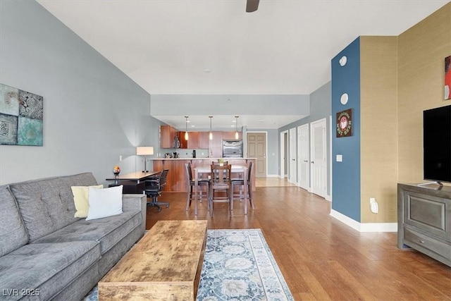 150 Las Vegas Blvd Unit 918, Las Vegas, NV 89101 - living room with light wood-style flooring and baseboards
