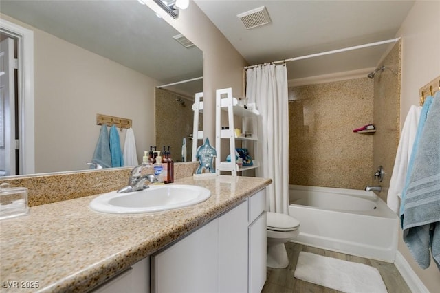 8000 Badura Ave Unit 2063, Las Vegas, NV 89113 - bathroom with shower / bath combination with curtain, toilet, vanity, and tile patterned flooring