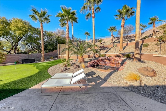 2064 Poetry Ave, Henderson, NV 89052 - view of patio featuring a fenced backyard