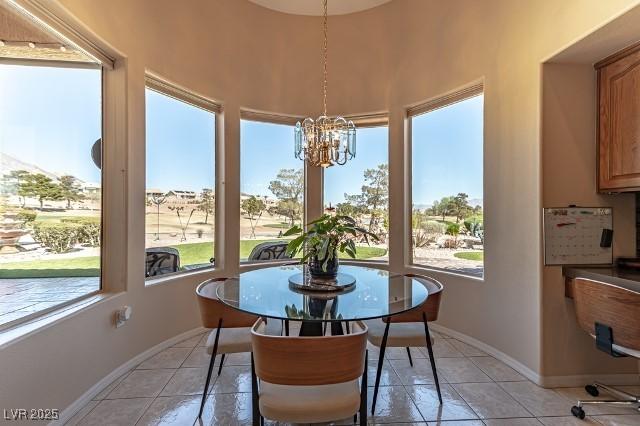 10524 Longwood Dr, Las Vegas, NV 89134 - sunroom with a chandelier