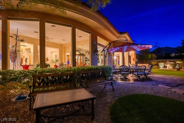 10524 Longwood Dr, Las Vegas, NV 89134 - view of patio at night