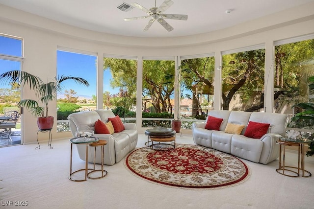 10524 Longwood Dr, Las Vegas, NV 89134 - sunroom / solarium with carpet flooring and visible vents