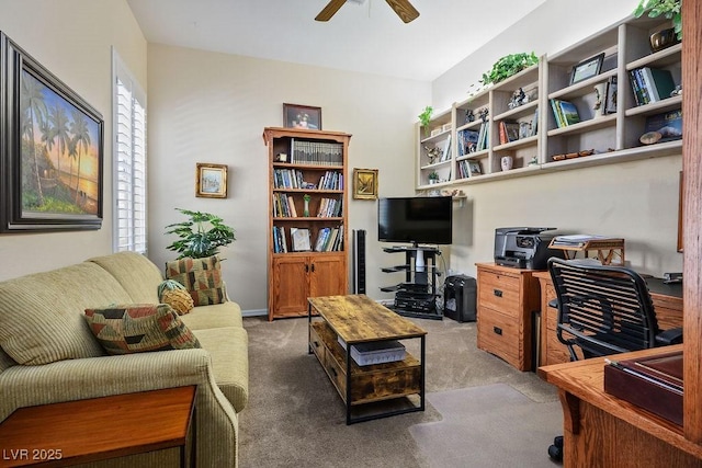 10524 Longwood Dr, Las Vegas, NV 89134 - office space with carpet flooring and ceiling fan