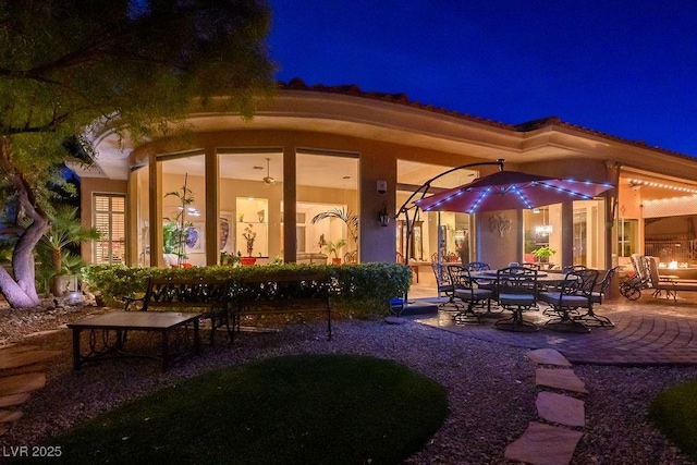 10524 Longwood Dr, Las Vegas, NV 89134 - view of patio at night