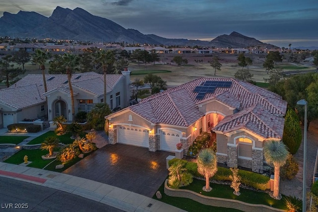10524 Longwood Dr, Las Vegas, NV 89134 - drone / aerial view with a mountain view