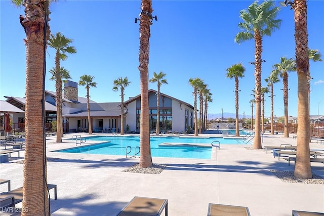 2114 Cold Canyon Ave, North Las Vegas, NV 89086 - community pool with a patio
