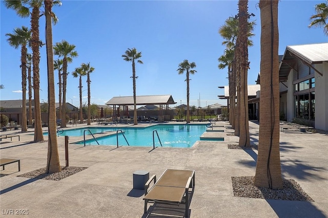 2114 Cold Canyon Ave, North Las Vegas, NV 89086 - community pool featuring fence and a patio area
