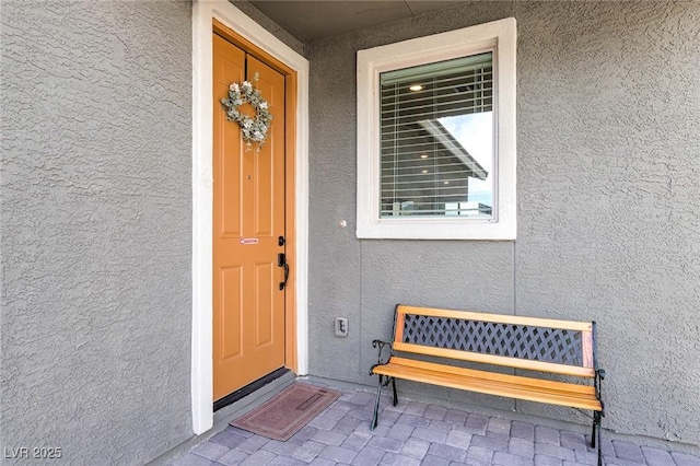 2114 Cold Canyon Ave, North Las Vegas, NV 89086 - view of exterior entry featuring stucco siding