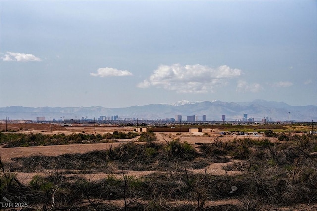 property view of mountains with a view of city