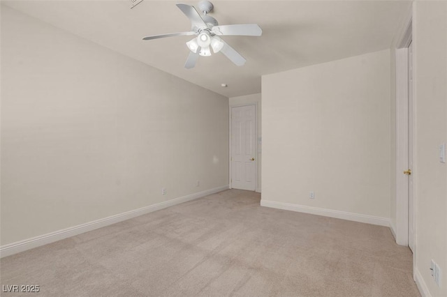 2290 Casa Bella Ct, Las Vegas, NV 89117 - empty room with light carpet and ceiling fan