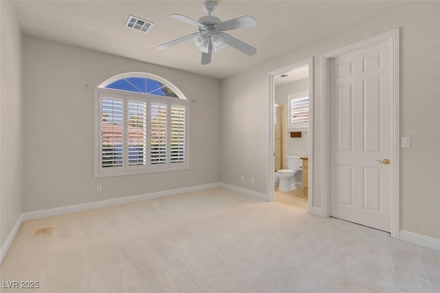 2290 Casa Bella Ct, Las Vegas, NV 89117 - unfurnished bedroom featuring carpet flooring, connected bathroom, and ceiling fan