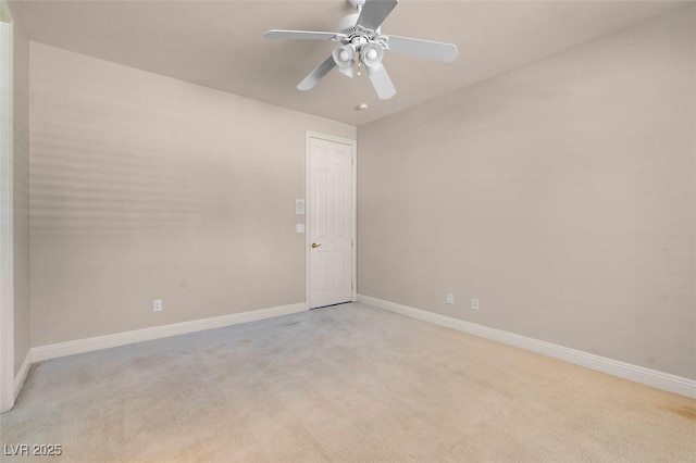2290 Casa Bella Ct, Las Vegas, NV 89117 - carpeted empty room with baseboards and a ceiling fan