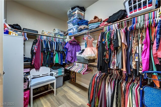 9511 Star Vista Ct, Las Vegas, NV 89149 - spacious closet with wood finished floors