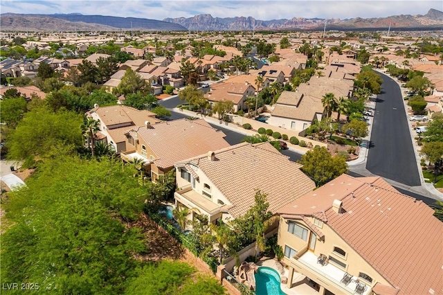 812 Eaglewood Dr, Las Vegas, NV 89144 - aerial view of residential area featuring a mountain backdrop