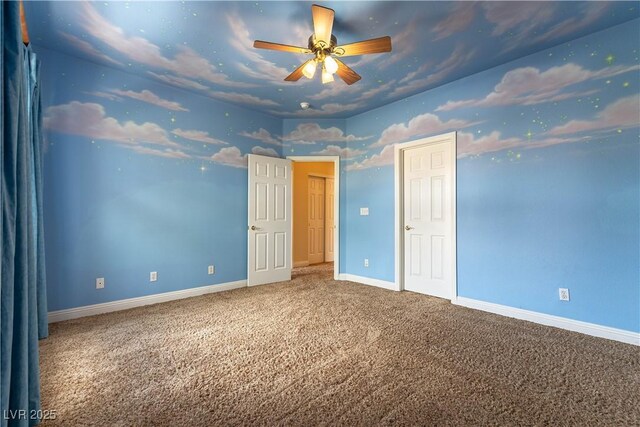 812 Eaglewood Dr, Las Vegas, NV 89144 - carpeted empty room with a ceiling fan and baseboards