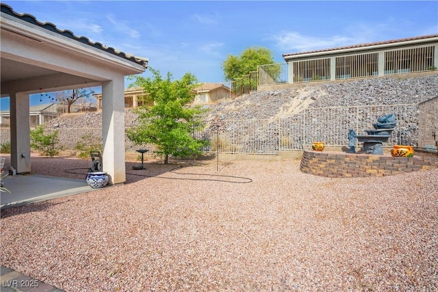 3491 Cottage Thistle Dr, Laughlin, NV 89029 - view of yard featuring fence and a patio area
