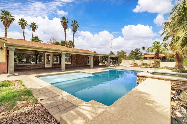 4678 Saddle Pl, Las Vegas, NV 89119 - view of swimming pool with a patio area
