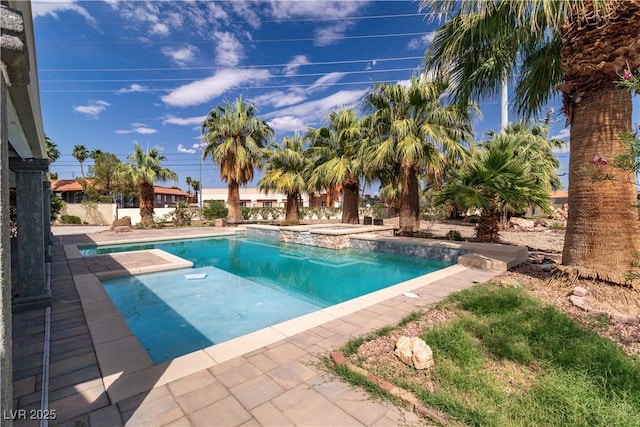 4678 Saddle Pl, Las Vegas, NV 89119 - view of pool featuring a patio area and a pool with connected hot tub